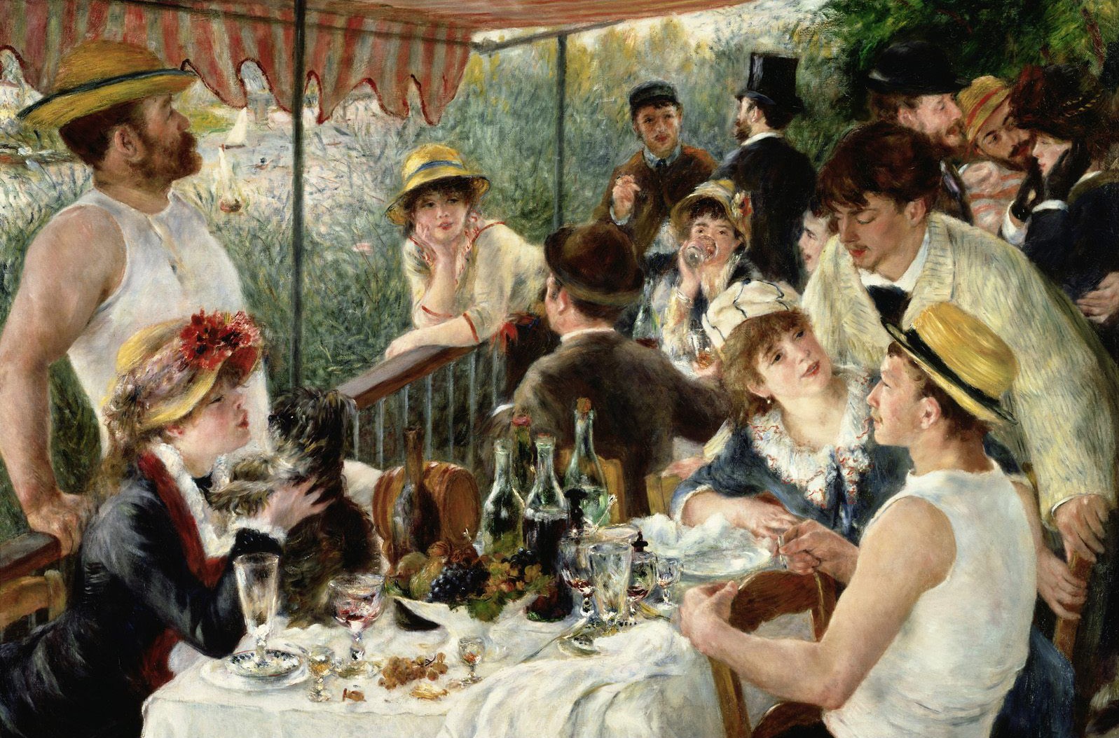 Tableau renoir canotier